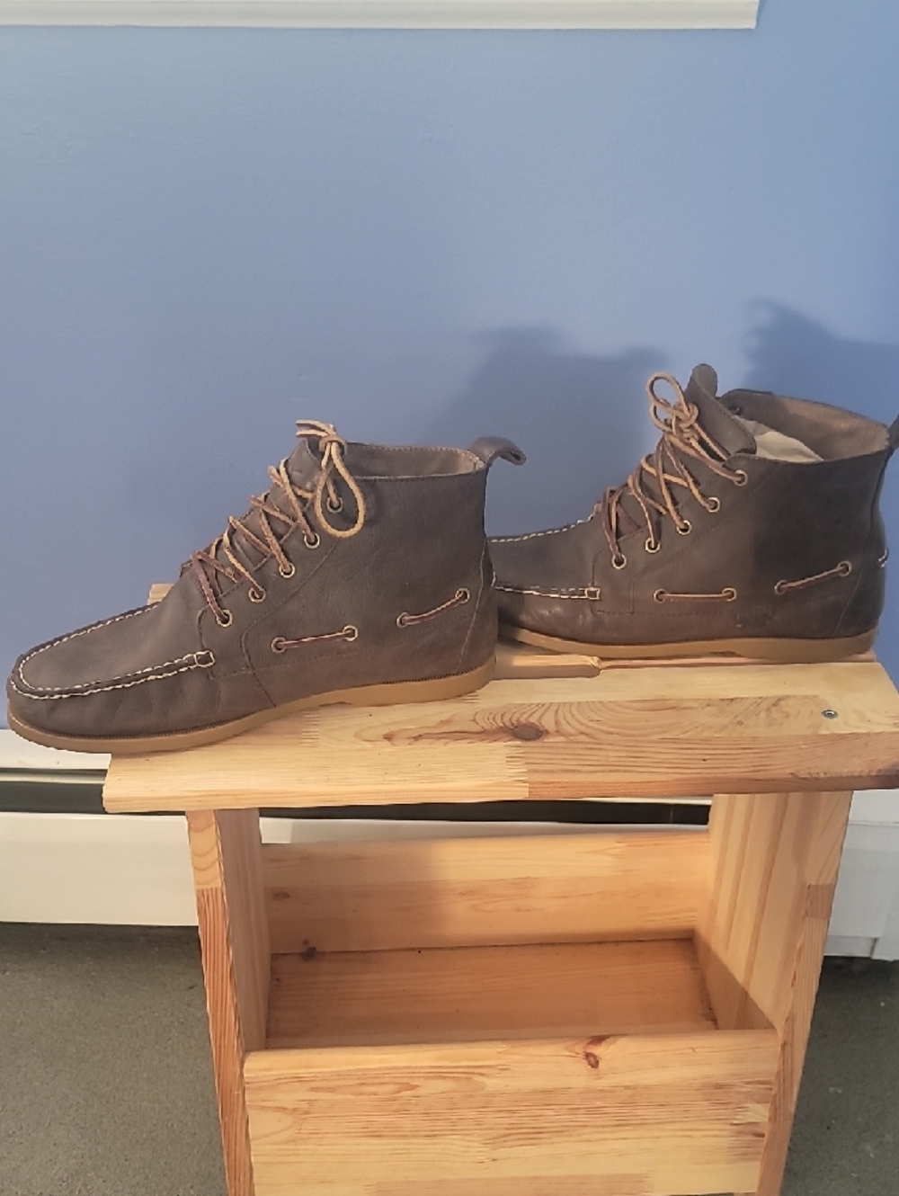 Brown Polo Leather Lace Up Chukka Boots Sz 11 - Picture 3 of 6